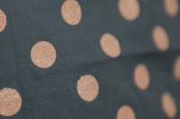 Organic skirt Freudian, brown glitter dots / rust 2