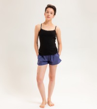 Organic women s shorts Smilla, dark blue