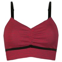 Organic bustier Yoga Dots red