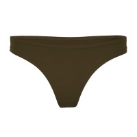 Organic thong Pur uni forest green