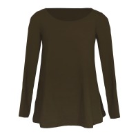 Organic tunic Afra, forest green
