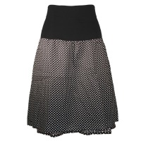 Organic skirt Freudian, black with little dots