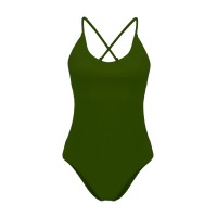 Recycling swimsuit Frøya, olive 3