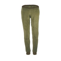 Organic velour pants Hygge olive green / forest