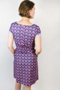 Organic dress Somrig, Blossom blue 3