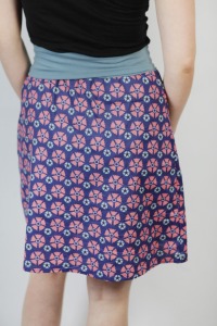 Organic skirt Freudian, Blossom blue /grey 2