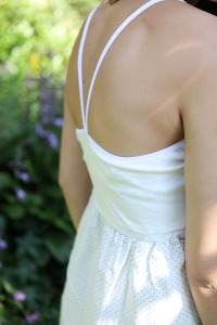 Bio Sommerkleid dots white 3