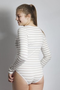 Bio Body Langli, cream / white stripes 3