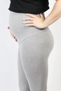 Organic leggings Mama, tinged in light grey 2