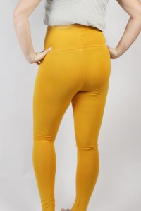 Organic leggings Mama, saffron 3