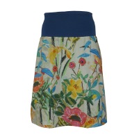 Organic skirt Freudian, paradise / blue 4