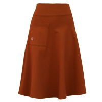 Organic skirt Welle lang, rust orange
