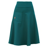 Organic skirt Welle lang, smaragd green