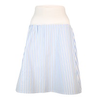 Organic skirt Freudian, summer stripes blue / white 2