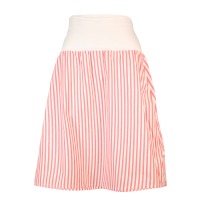 Organic skirt Freudian, summer stripes red / white 2