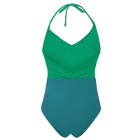 Recycling swimsuit Swea botanico + smaragd green 2