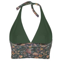 Recycling bikini top Fjordella Senja + olive green 2