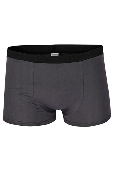 Organic men s trunk boxer shorts anthracite