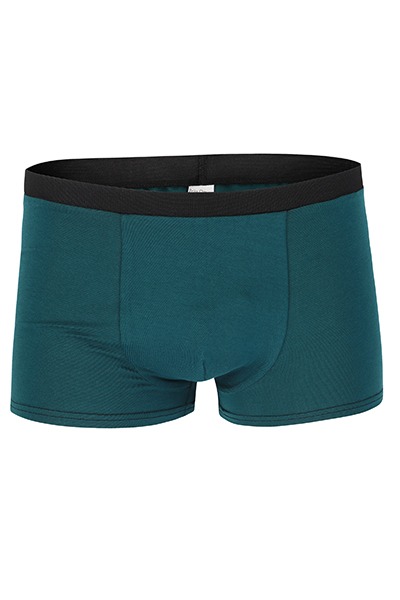 Organic men s trunk boxer shorts, smaragd