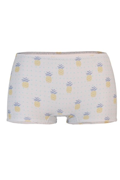 organic panties Erna pattern pineapple grey -