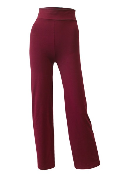 Yoga pants Relaxed Fit aubergine red