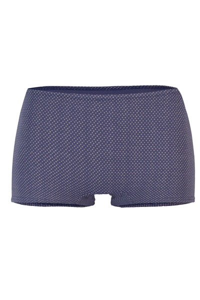 organic panties Erna pattern grey dots on blue -