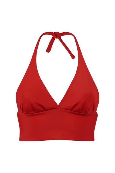 Recycling bikini top Fjordella red -