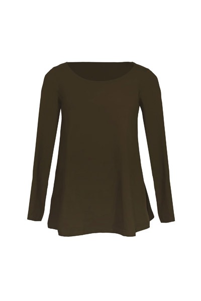 Organic tunic Afra, forest green