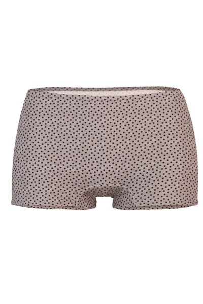 organic panties Erna pattern dots on tinged in grey -