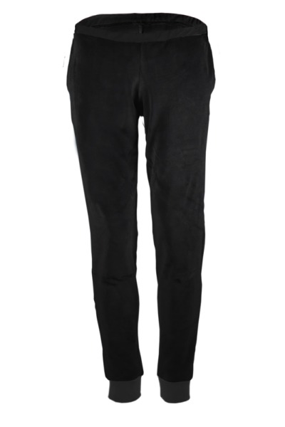 Organic velour pants Hygge black / black