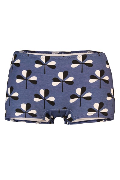 organic panties Erna pattern Clover blue -