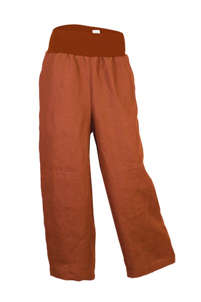 Bio hemp trousers Lola rust orange