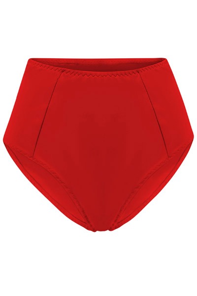 Recycling bikini panties Lorehigh red -