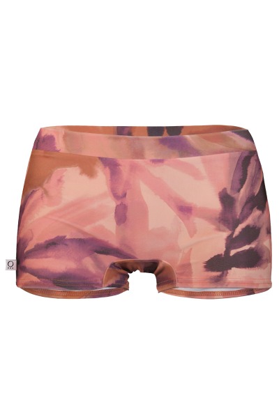 Recycling bikini shorts Isi Palm + rust orange - the feel-good bikini shorts