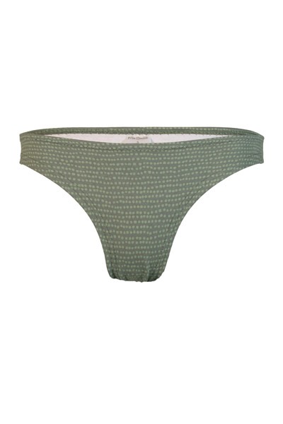 Organic thong Pur Dots Forest green -