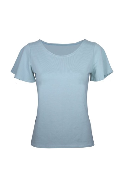 Organic t-shirt Vinge light blue