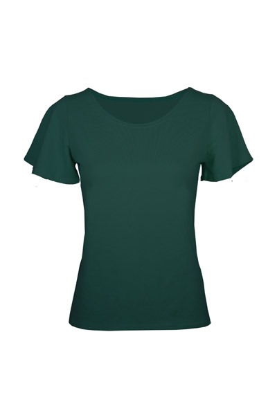 Organic t-shirt Vinge smaragd green