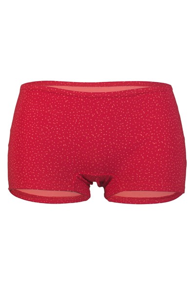 organic panties Erna pattern Sky red -