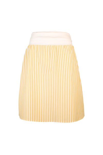 Organic skirt Freudian summer stripes curry/ white