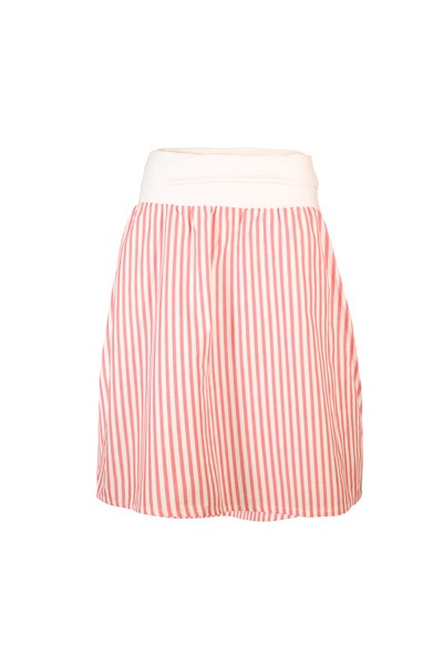 Organic skirt Freudian summer stripes red / white
