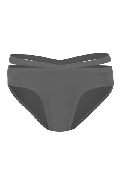 Recycling bikini panties Johto titan grey -