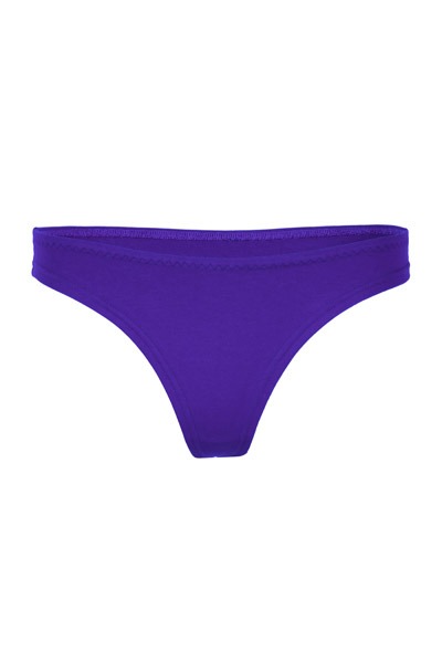 Organic thong Pur uni violet -