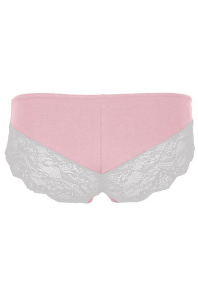 Organic hipster panties Me light pink / lace -