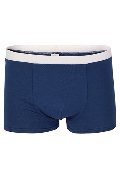 Organic men s trunk boxer shorts indico blue