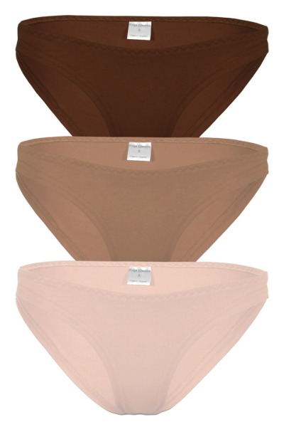 Organic briefs set of elements: Earth - brown taupe sandy -