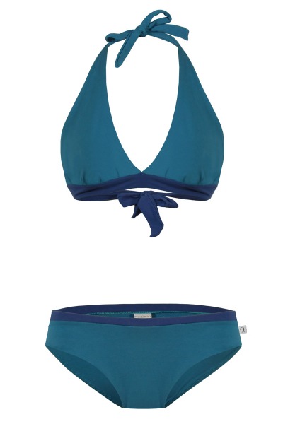 Organic Bikini Fjorde berry/ blue -