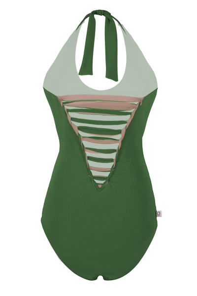 Recycling swimsuit Laik II woods olive chai green -