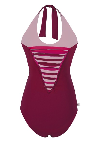 Recycling swimsuit Laik II fire tinto vino red -