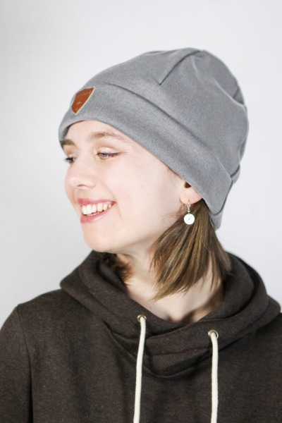 Sustainable beanie hat Basel, grey -
