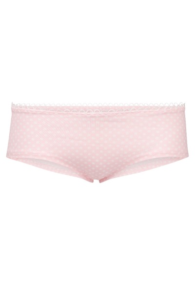 Bio hipster panties little white dots on pink -
